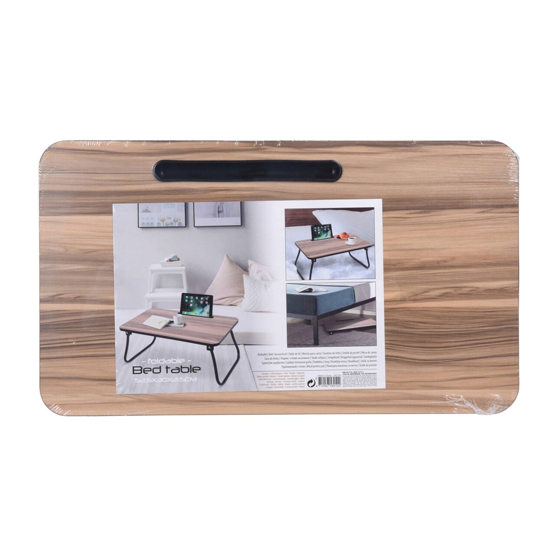 Well Home Bandeja Portátil Para La Cama En Mdf Y Melamina 53x30,5x5cm