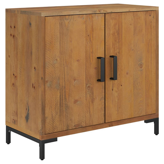 Aparador De Madera Maciza De Pino Marrón 75x35x70 Cm / Vetonek_0