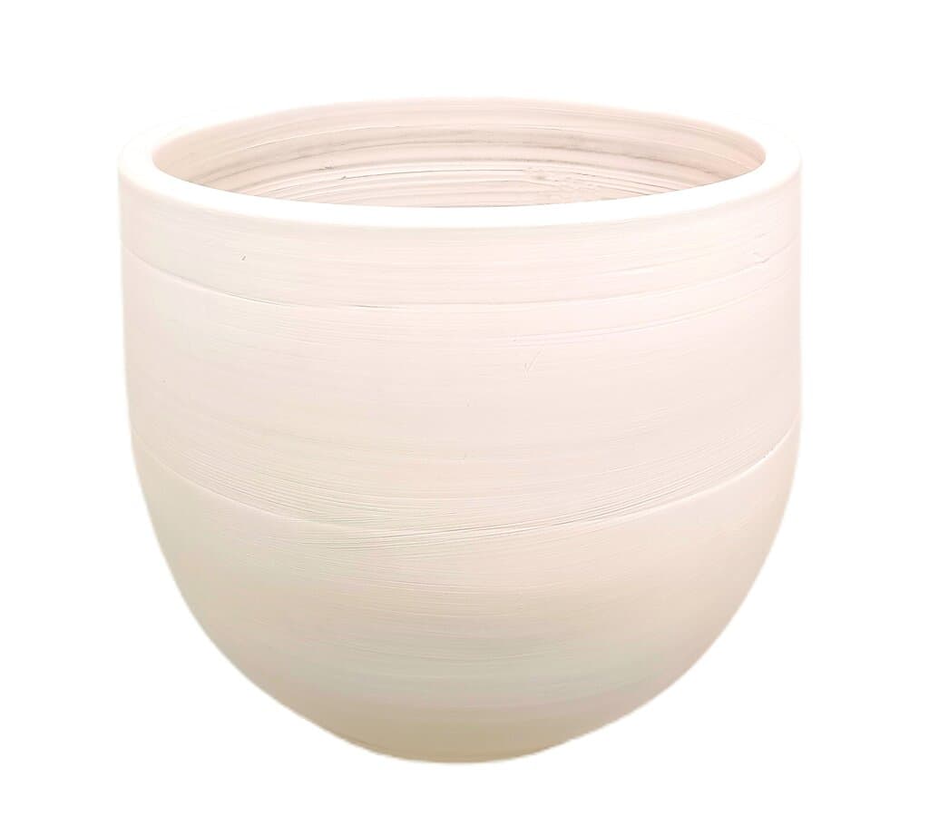 Macetero De Cerámica Peracort Blanco 42x39cm_0