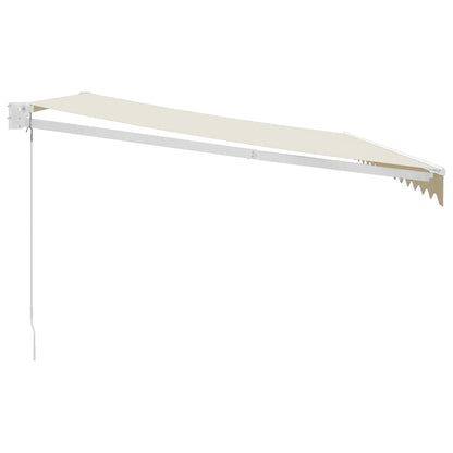 Toldo Retráctil Aluminio Y Tela Color Crema 4x3 M_3