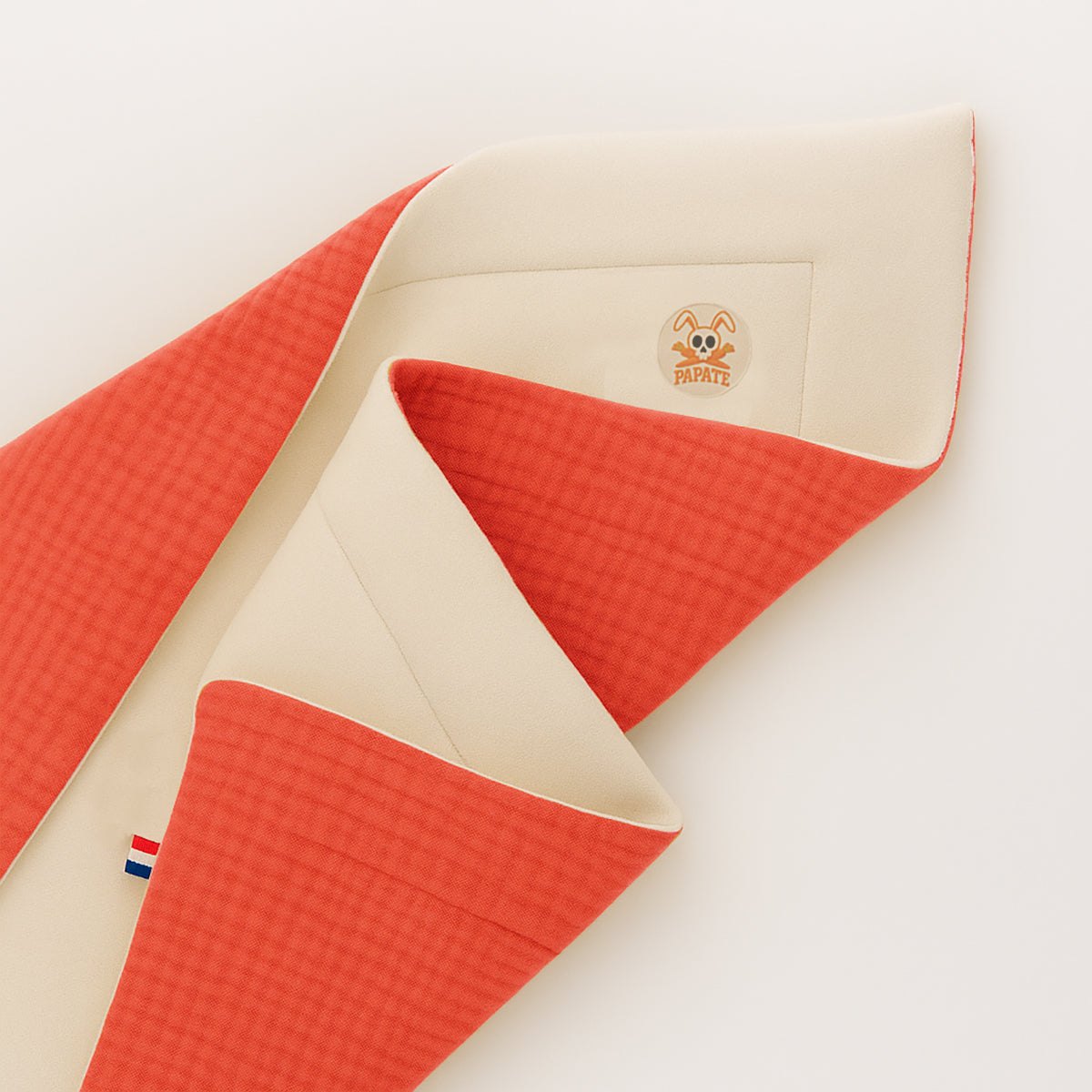 Manta De Algodón Orgánico Rex Blanco Y Fresa