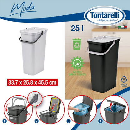 Papelera moda Con Asa 25l Blanco_1