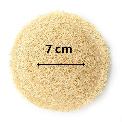 Disco exfoliante de lufa natural - Elimina durezas en talones, codos - Exfoliante facial - Cultivada en Galicia_5