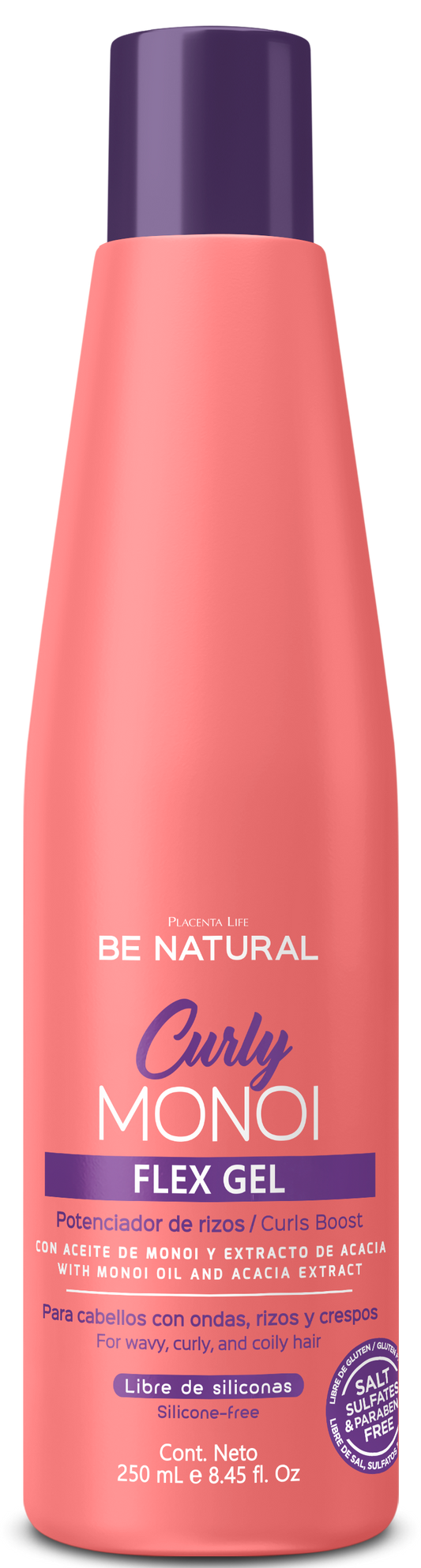 Placenta Life Be Natural Curly Monoi Flex Gel Frasco 250ml_0