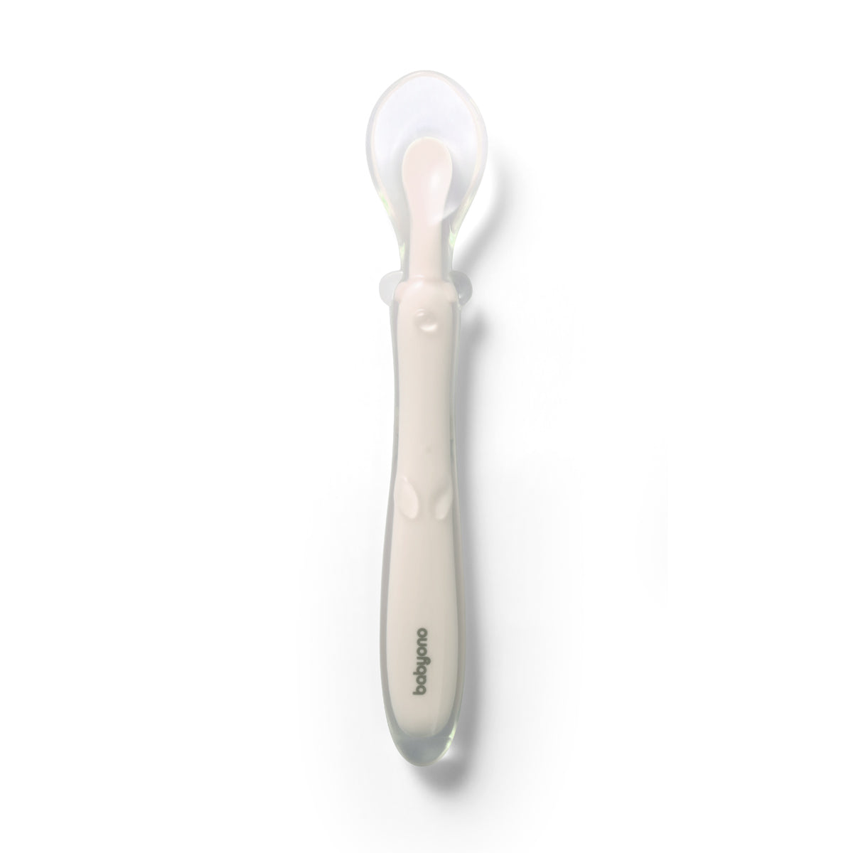 Cuchara De Silicona Flexible Para Bebés Beige_0