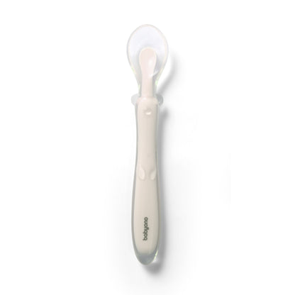 Cuchara De Silicona Flexible Para Bebés Beige_0
