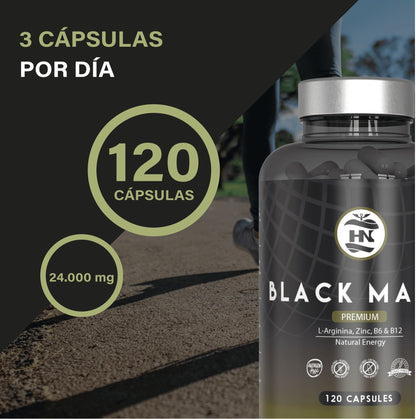 Maca Negra Andina Peruana Con L Arginina, 120 Capsulas, Para Máxima Energía Y Rendimiento Con Vitaminas B6/b12_5