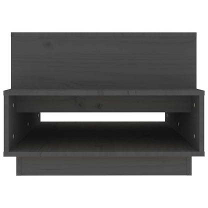 Mesa De Centro Madera Maciza De Pino Gris 80x55x40,5 Cm_4