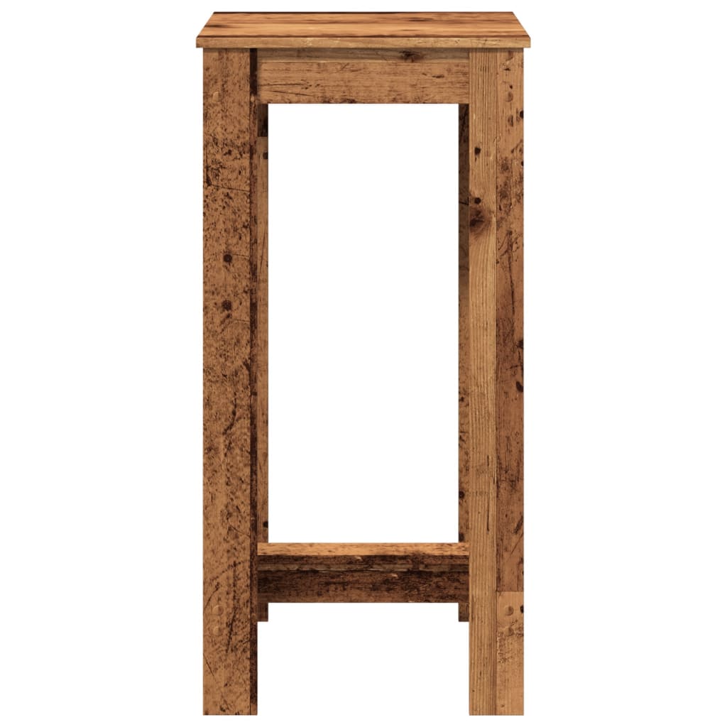 Mesa Alta De Bar Madera De Ingeniería Envejecida 51x50x103,5 Cm_2