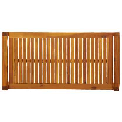Mesa De Centro De Madera Maciza De Acacia 100x50x50 Cm_3