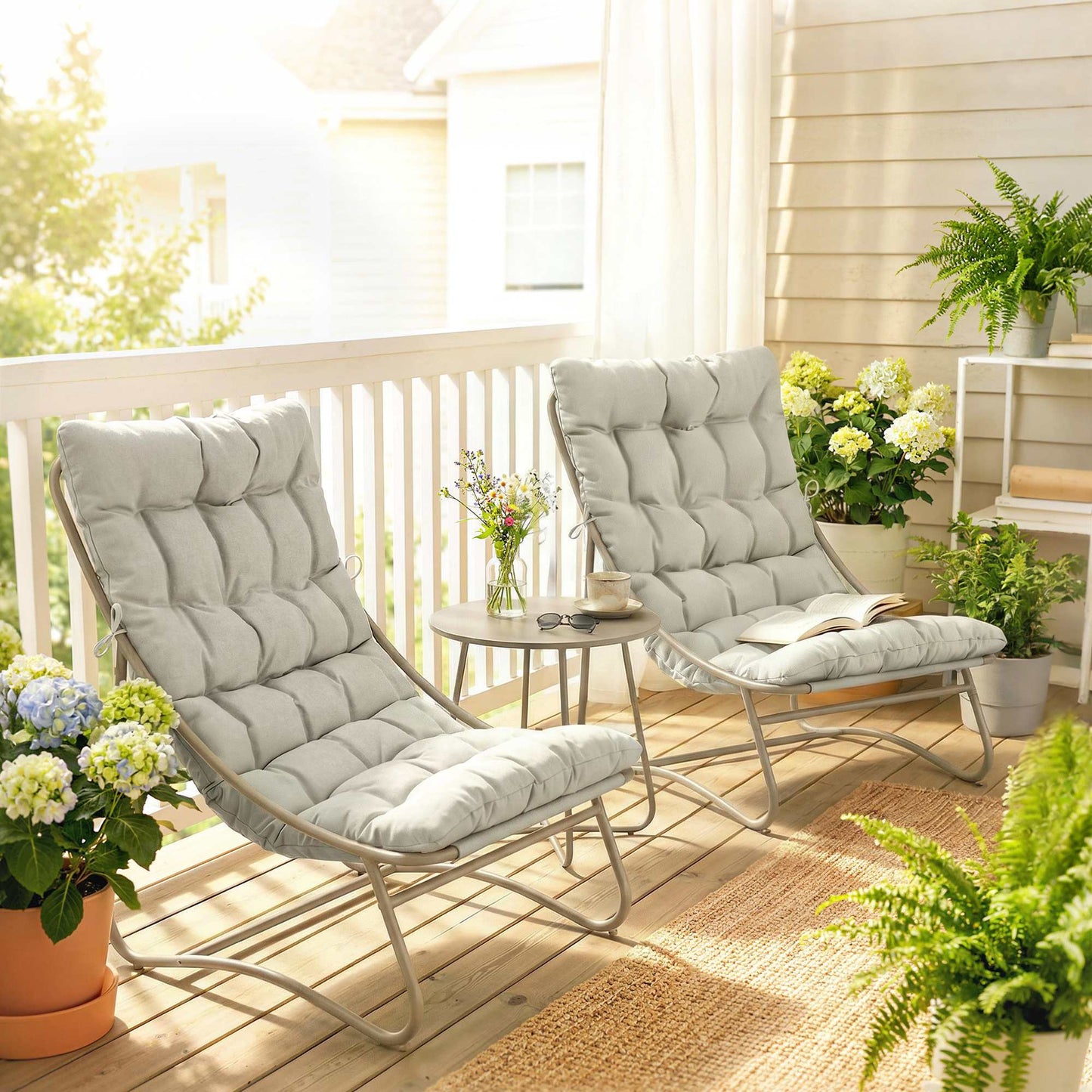 Outsunny Conjunto De Mesa Y Sillas De Terraza Exterior De 3 Piezas_1