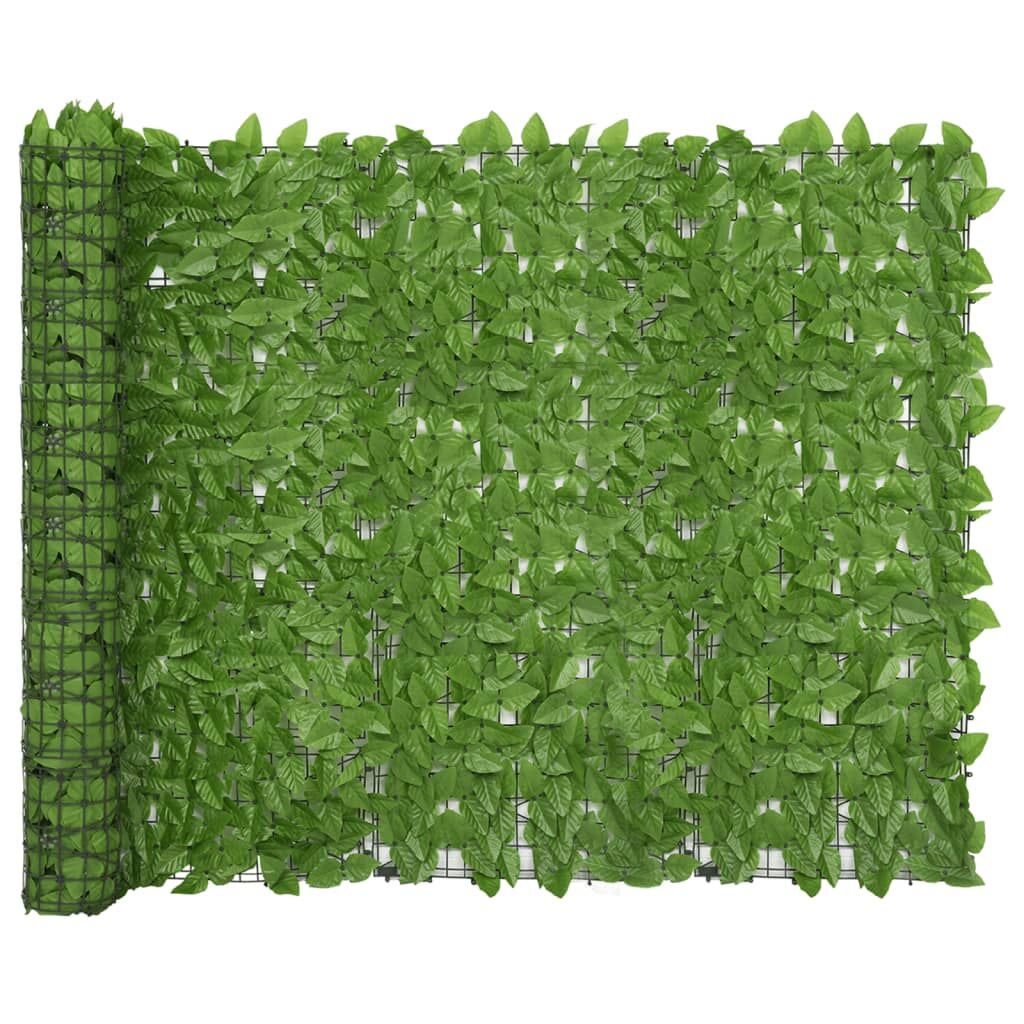 Vidaxl Valla De Privacidad De Balcón De Hojas Verde 300x150 Cm_1