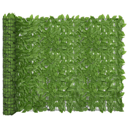 Vidaxl Valla De Privacidad De Balcón De Hojas Verde 300x150 Cm_1