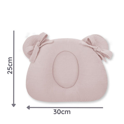 Almohada Cojin Plagiocefalia Bebés Muselina Rose_3