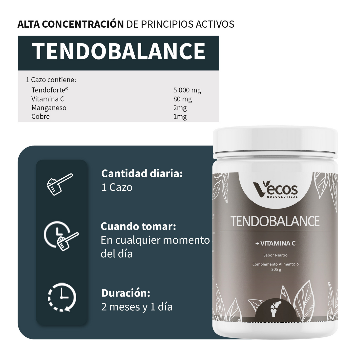 Tendobalance Vecos 300 G | Articulaciones Y Tendones | Colágeno Tendoforte® 5000 Mg_2