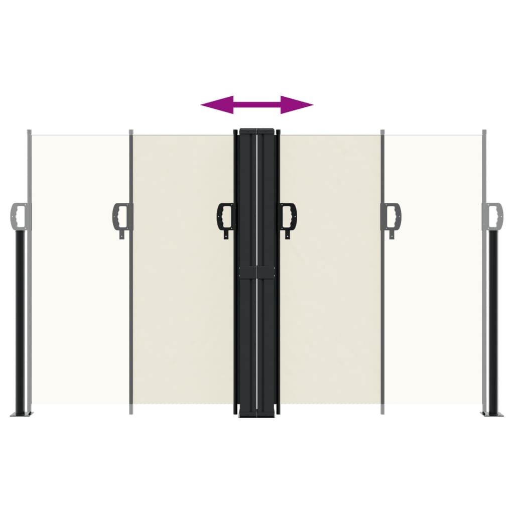 Vidaxl Toldo Lateral Retráctil Crema 140x600 Cm_4