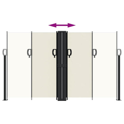 Vidaxl Toldo Lateral Retráctil Crema 140x600 Cm_4