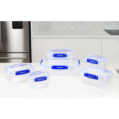 Pack recipientes herméticos Sistema Klip It+ 6 uds