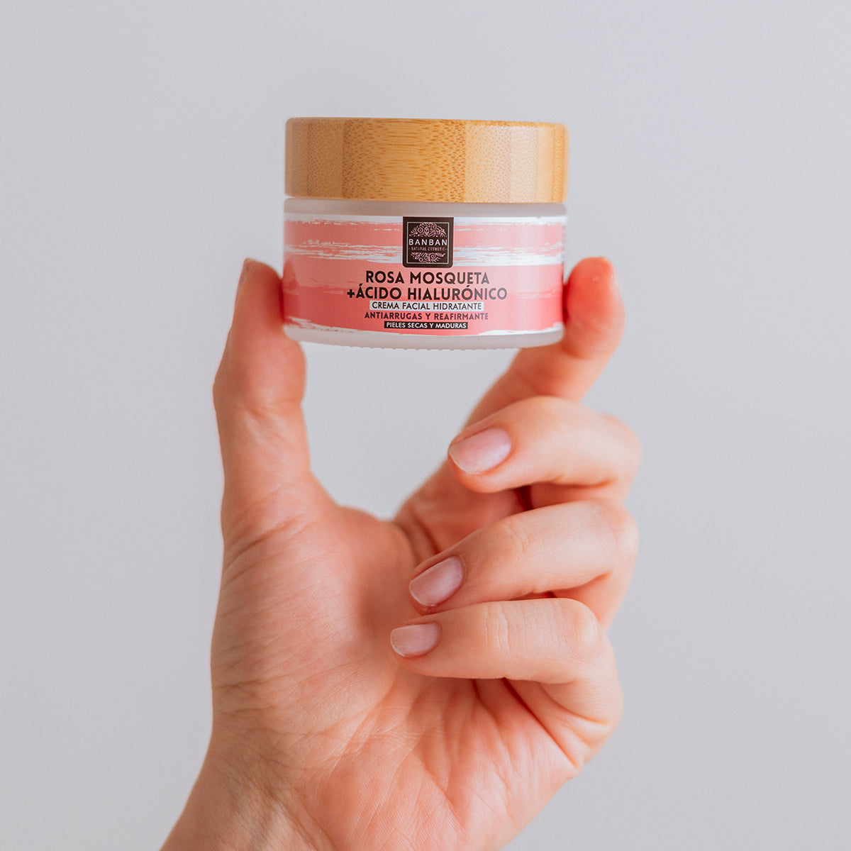 Crema Facial Rosa Mosqueta Y Ácido Hialurónico 50ml Banban