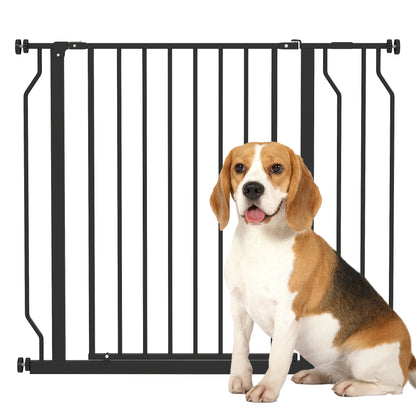 Pawhut Barrera De Seguridad Extensible Con 2 Extensiones 75-95x76 Cm Negro_0