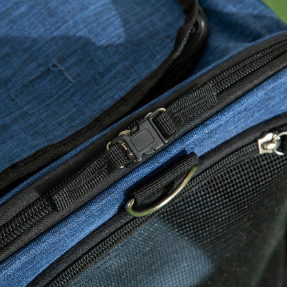 Pawhut 4 En 1 Transportadora Para Mascotas Con Ruedas 50x31x37 Cm Azul_3