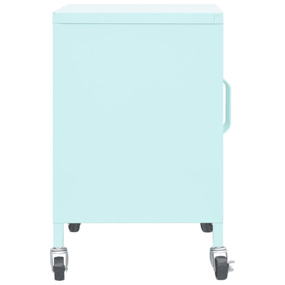 Armario De Almacenamiento Acero Verde Mint 60x35x56 Cm_3