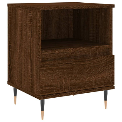 Mesitas Noche 2 Uds Madera Ingeniería Marrón Roble 40x35x50 Cm_3
