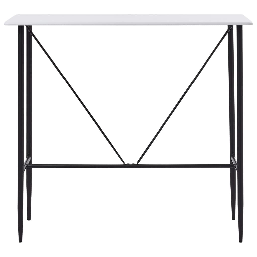Mesa Alta De Cocina Mdf Blanco 120x60x110 Cm_0