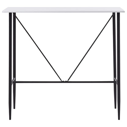 Mesa Alta De Cocina Mdf Blanco 120x60x110 Cm_0