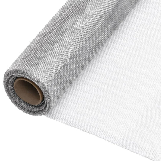 Malla Mosquitera De Aluminio Plateada 112x1000 Cm / Vetonek_0