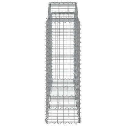 Cestas Gaviones 11 Uds Forma De Arco Hierro 200x50x120/140 Cm_4