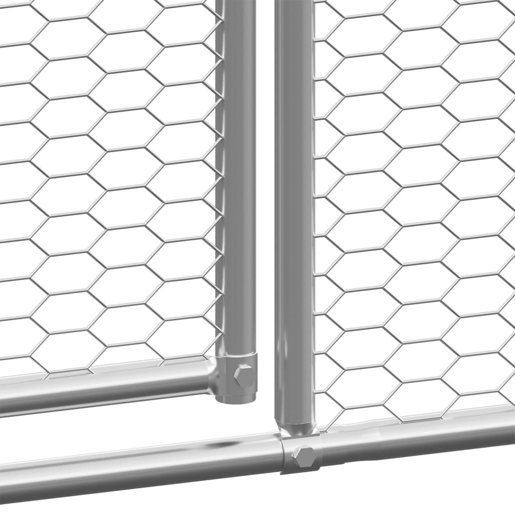 Vidaxl Jaula Gallinero De Acero Galvanizado 2x4x2 M_3