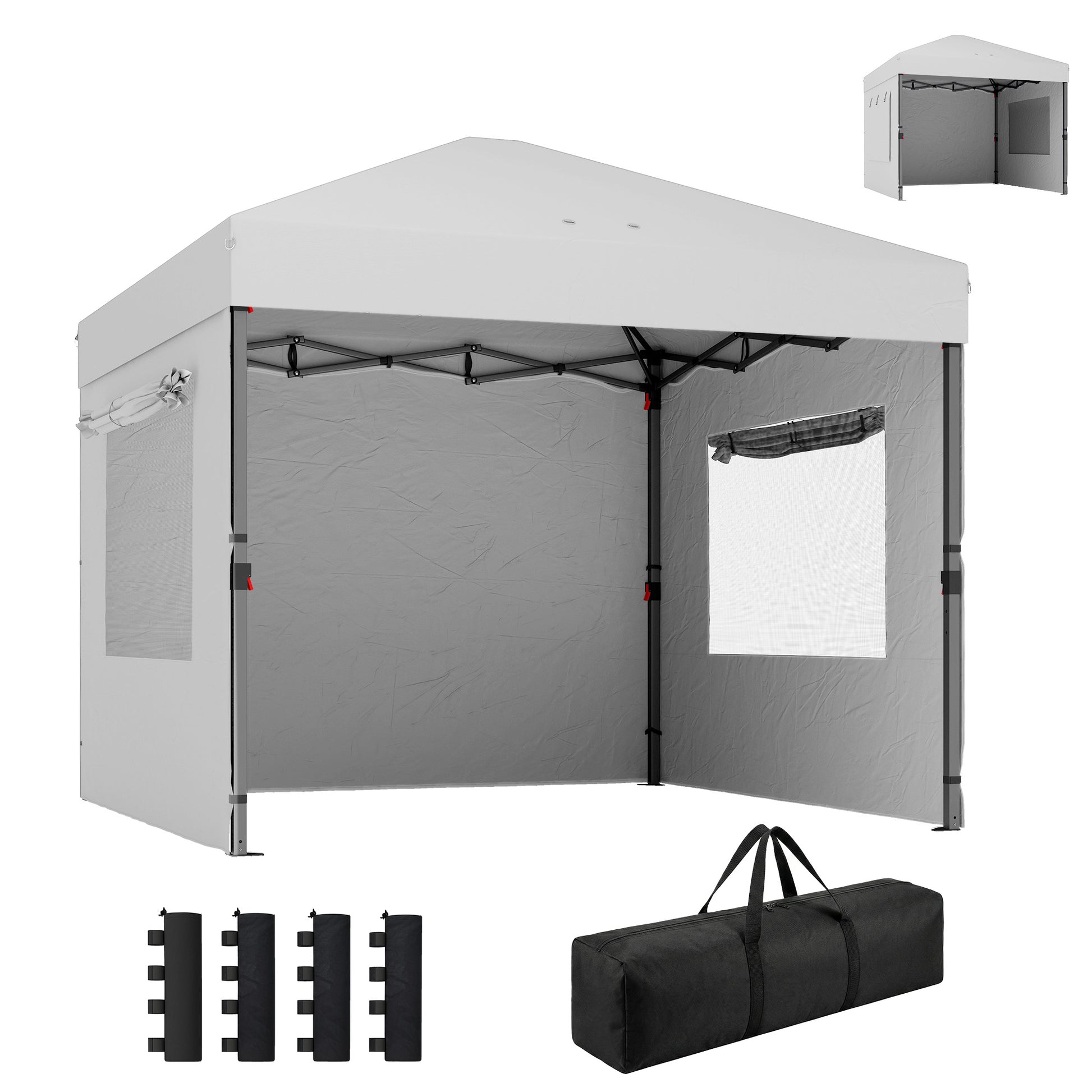 Outsunny Carpa Plegable 3x3 M_0