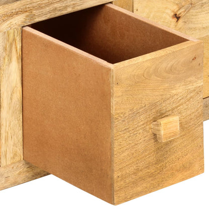 Mesa De Centro Con 4 Cajones Madera Maciza De Mango 90x50x35 Cm_3