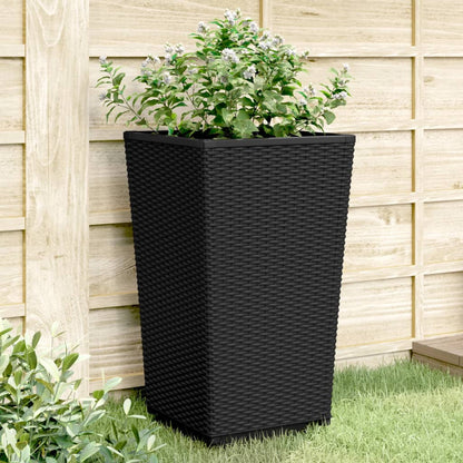 Jardineras 2 Unidades Pp Negro 32,5x32,5x57 Cm_1