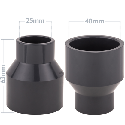 Reducción - Ampliación De Pvc Cónica Concéntrica Ø25-32x40-50mm_1