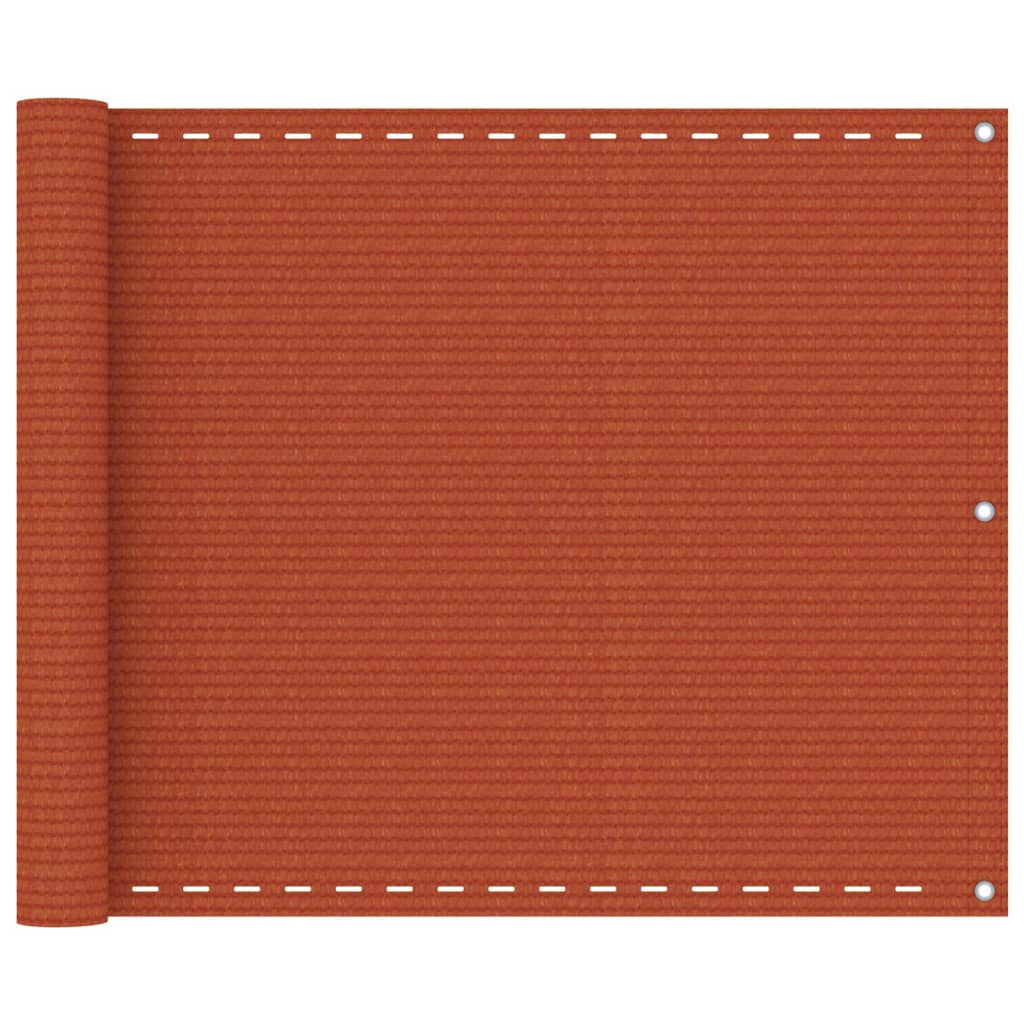 Vidaxl Toldo Para Balcón Hdpe Naranja 75x300 Cm_0