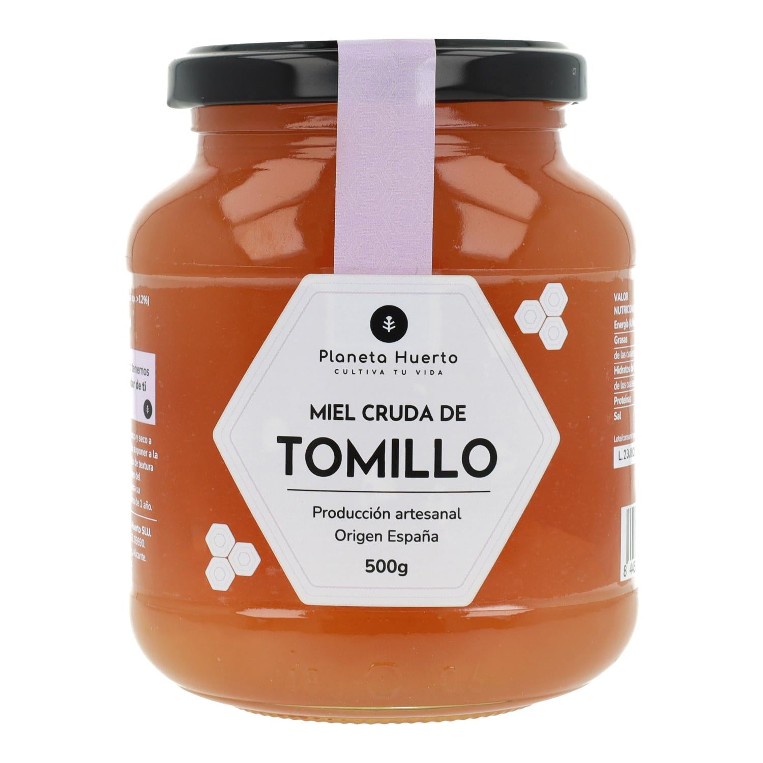 Pack 6x Miel Cruda de Tomillo Planeta Huerto 500 g