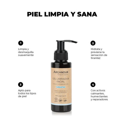 Gel limpiador facial 100ml Arganour