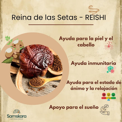 Reishi En Polvo Bio - 100g | Complejo De Hongos Ecológico Vegano Para Café Y Smoothies, 100% Natural, Sin Gluten_5