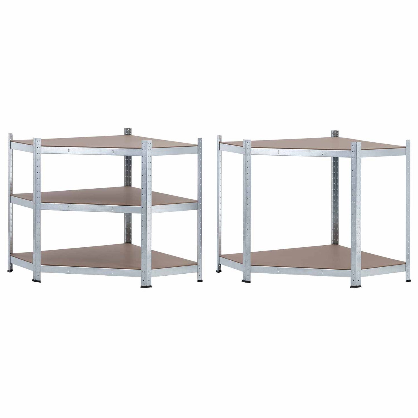 Estantería Esquinera Modular Galvanizada 5 Baldas Ajustables 180x80x40x56cm 875kg 7house_2