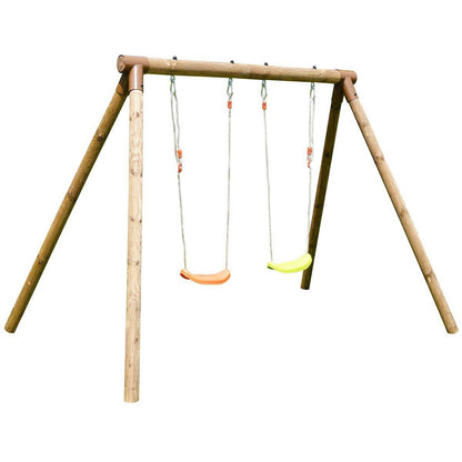 Columpio de madera Alizee con dos asientos Soulet