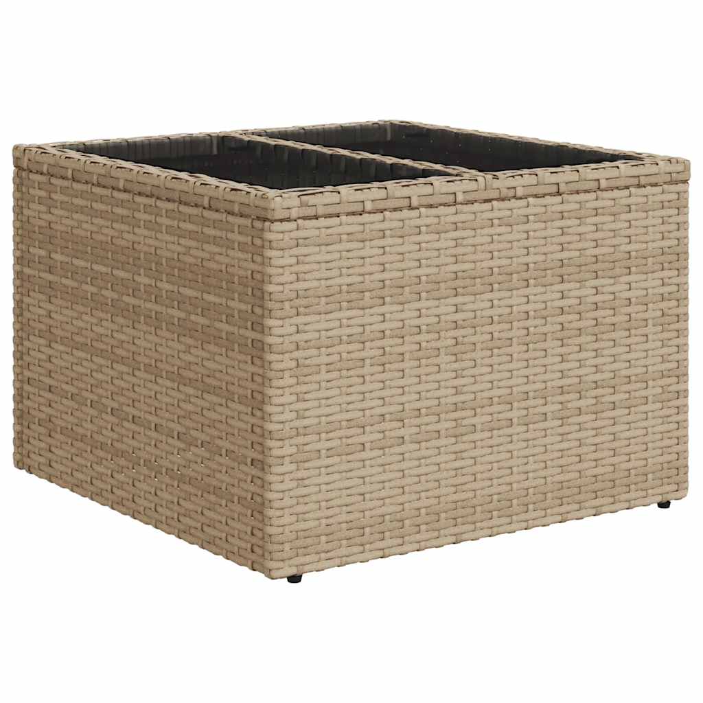 Set De Sofás De Jardín Con Cojines 9 Pzas Ratán Sintético Beige / Vetonek_2