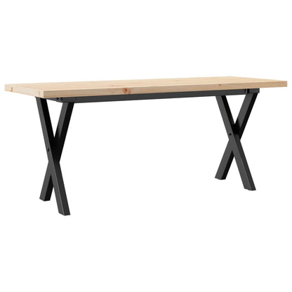 Mesa De Centro Marco X Madera Maciza Pino Y Acero 110x40x45,5cm_4