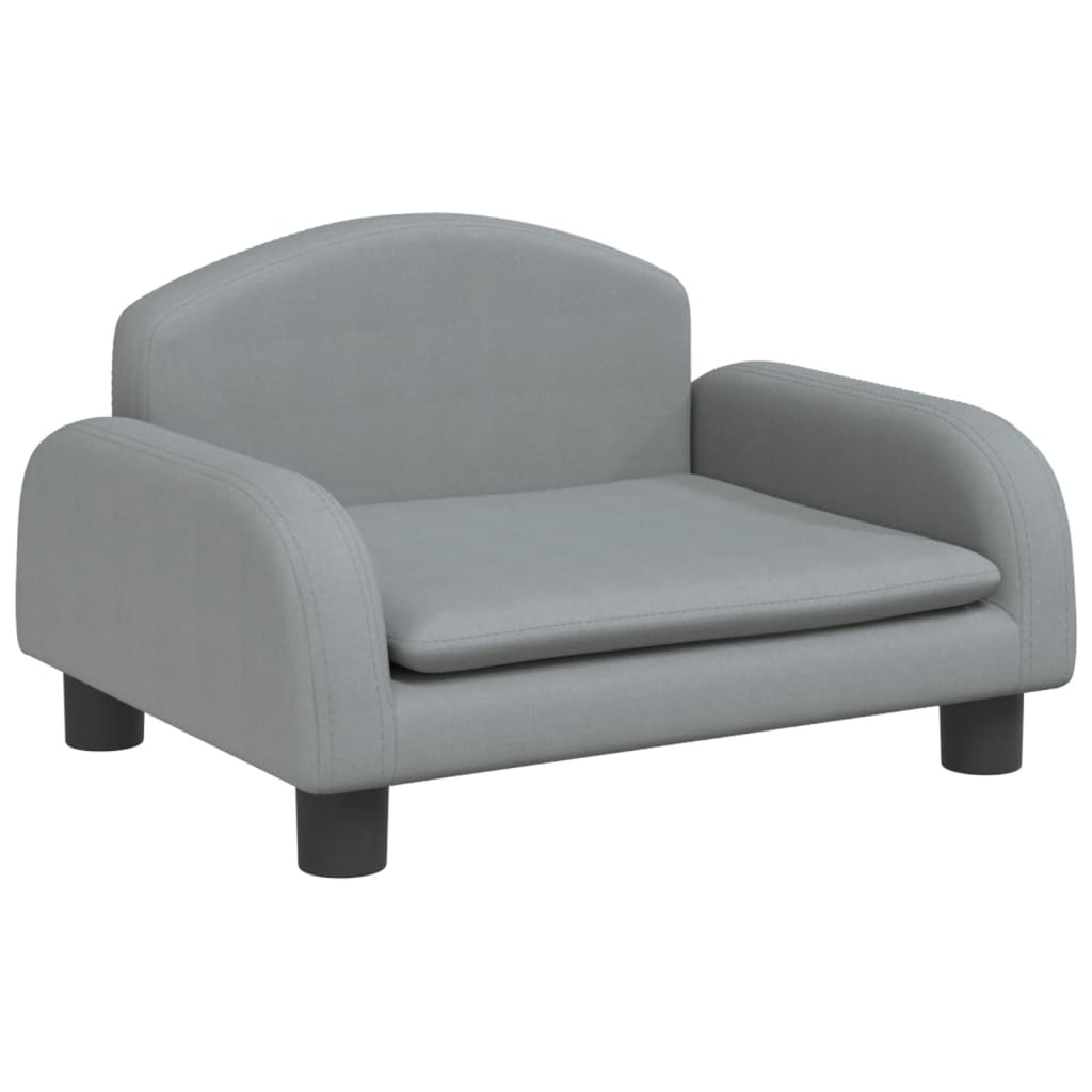 Cama Para Perros De Tela Gris Claro 50x40x30 Cm / Vetonek_2
