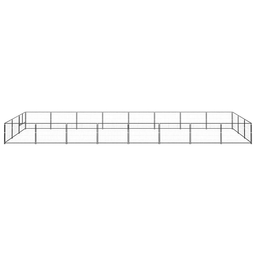 Perrera Acero 24 M² Negra_2