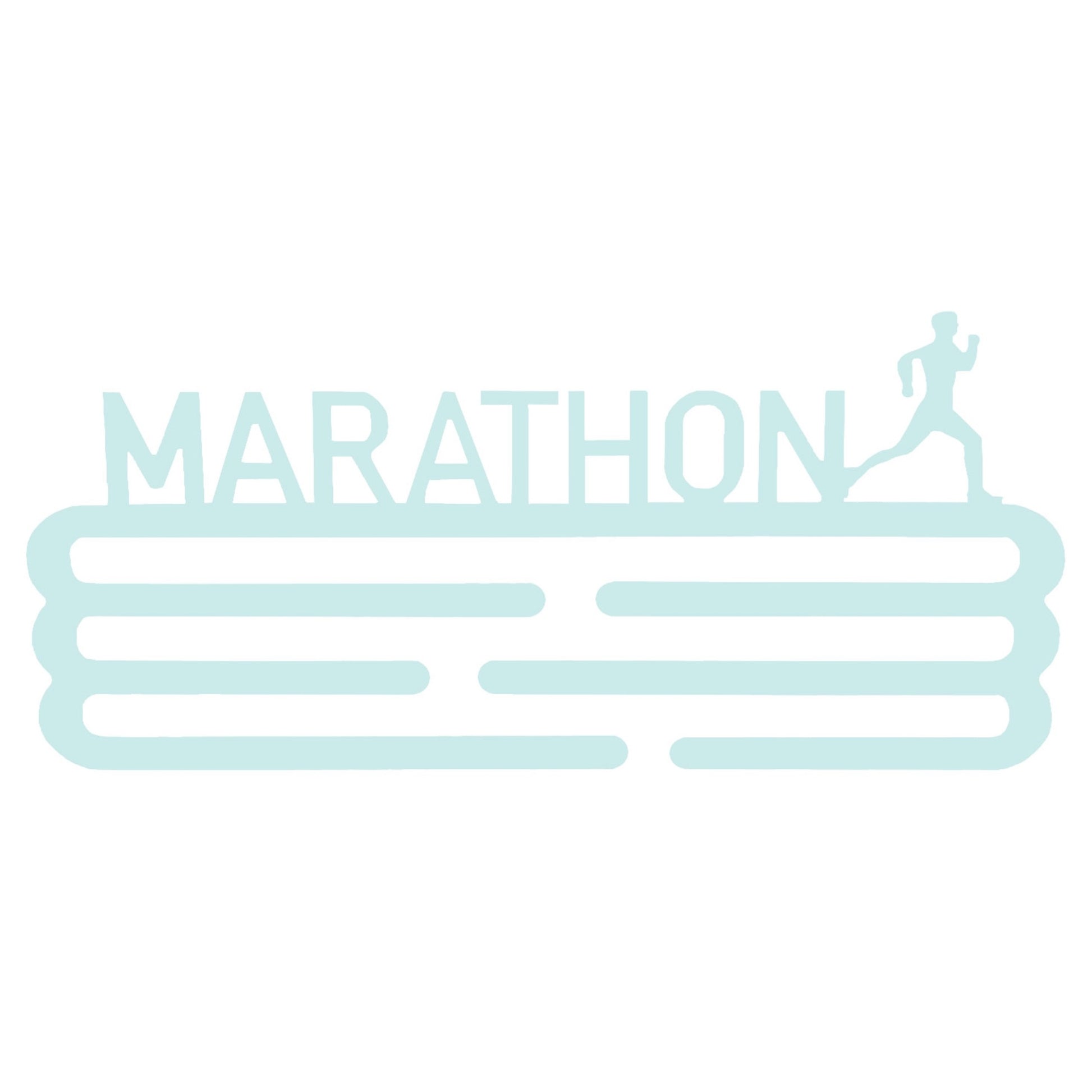 Medallero Maratón Azul Pastel Well Home Para 15 Medallas - Regalo Suave Para Runners_0