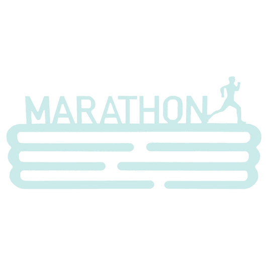Medallero Maratón Azul Pastel Well Home Para 15 Medallas - Regalo Suave Para Runners_0