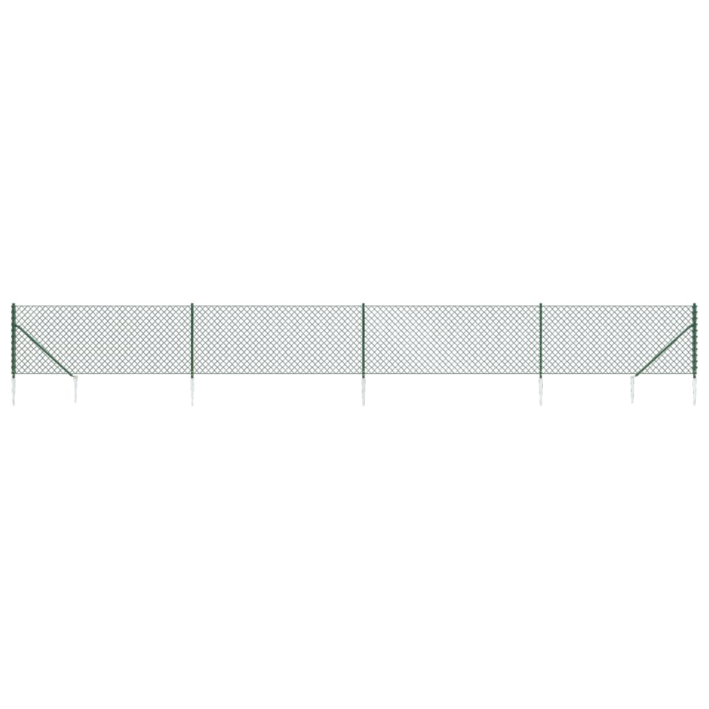 Cerca De Alambre Con Pinchos De Anclaje Verde 1,1x10 M / Vetonek_1