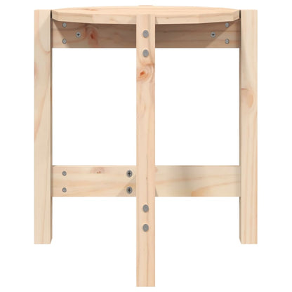 Mesa De Centro De Madera De Pino Maciza Ø 42,5x45 Cm_3